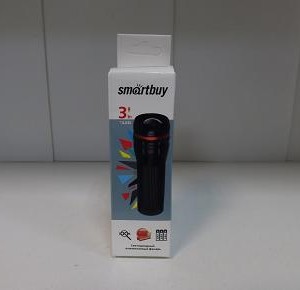 Фонарь "Smartbuy" ручной SBF-305 черный/алюм. 599956 [14404]                            ОСТАТОК: 0шт.