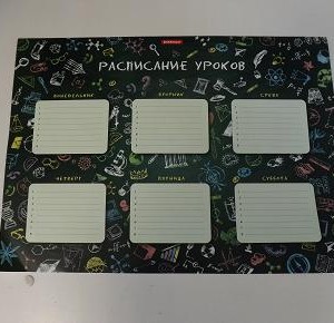 Расписание уроков А3 [31303]                            ОСТАТОК: 0шт.